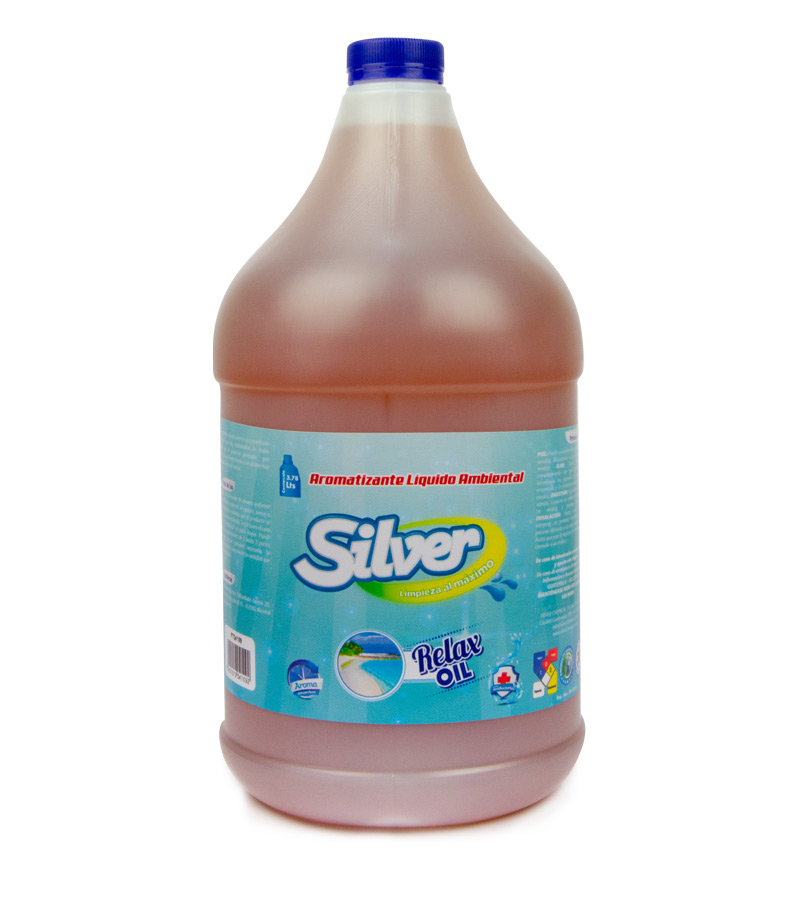 Aromatizante Liquido Silver Olor Relax Oil, Galon (3.78 Lts.)