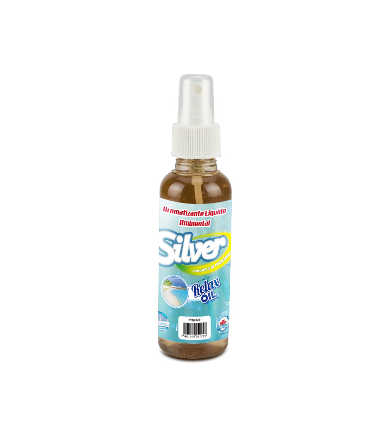 Aromatizante Liquido Silver Olor Relax Oil, 120 ml.
