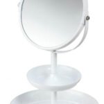Espejo redondo para maquillaje Blanco MARCA ELLE