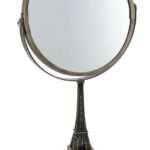 Espejo redondo para maquillaje Gris MARCA ELLE