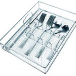 Juego de cubiertos de acero inoxidable de 20 piezas con bandeja MARCA EUROHOME