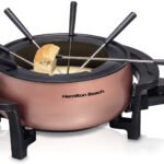 Olla de fondue eléctrica de color cobre MARCA HAMILTON BEACH