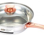 Sarten de acero inoxidable con tapa de 2 litros MARCA ELLE