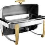 Servidor para buffet de 2 bandejas Industrial en acero inoxidable