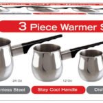 Set de 3 recipientes multiusos de acero inoxidable MARCA EUROHOME