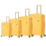 Set de 4 maletas color amarillo MARCA LUAN BORDO