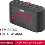 Reloj despertador con alarma dual MARCA RCA