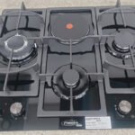 Estufa empotrable de gas 4 hornillas combinada 3 a gas y 1 electrica MARCA PREMIERE BY ABM