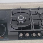 Estufa empotrable de gas 5 hornillas combinada 3 a gas y 2 electrica MARCA PREMIERE BY ABM