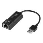 CABLE ADAPTER ARGOM USB 2.0 TO RJ45 100 MB/S 6″/15CM