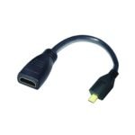 CABLE adaptador ARGOM MICRO HDMI MALE TO HDMI FEMALE 6"/15CM